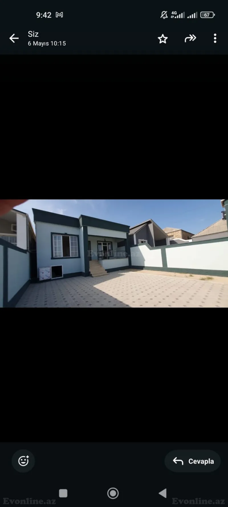 4 otaqlı Həyət evi 84 m² Savalan Satılır