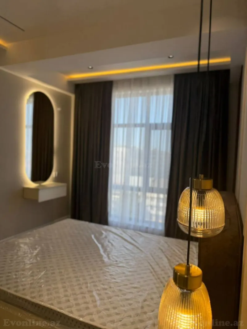 Kirayə verilir 2 otaqlı Mənzil Yeni tikili 85 m² Qara Qarayev m. - şəkil 4