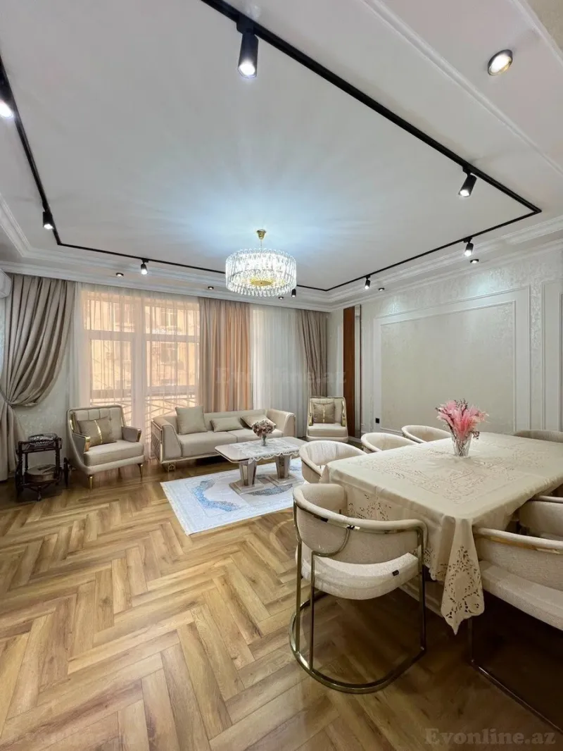 Satılır 3 otaqlı Mənzil Yeni tikili 145 m² Həzi Aslanov m. - şəkil 3