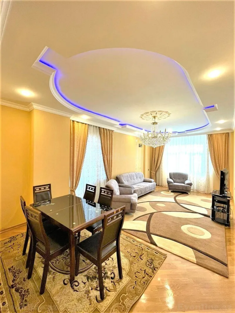 Kirayə verilir 3 otaqlı Mənzil Yeni tikili 130 m² Nərimanov r. - şəkil 2