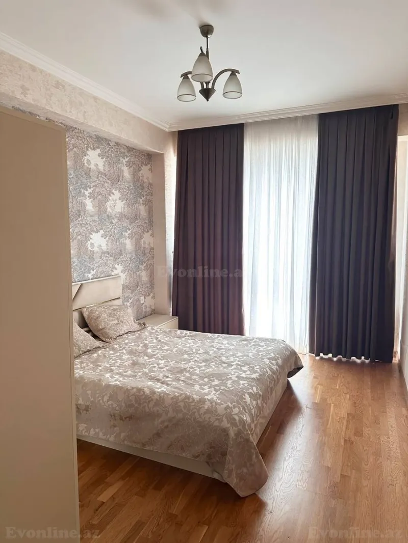 Kirayə verilir 2 otaqlı Mənzil Yeni tikili 80 m² İnşaatçılar m. - şəkil 2