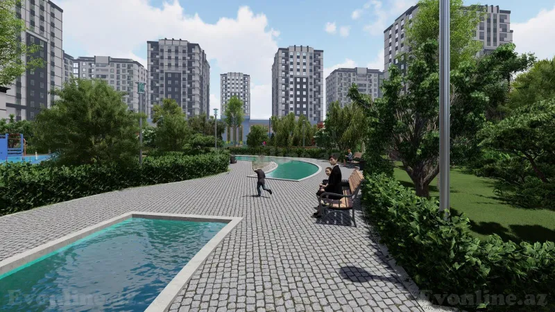 Satılır 3 otaqlı Mənzil Yeni tikili 90 m² Xırdalan - şəkil 2