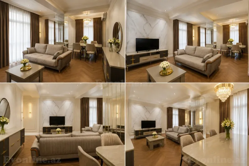 Kirayə verilir 3 otaqlı Mənzil Yeni tikili 110 m² 8 Noyabr m. - şəkil 9