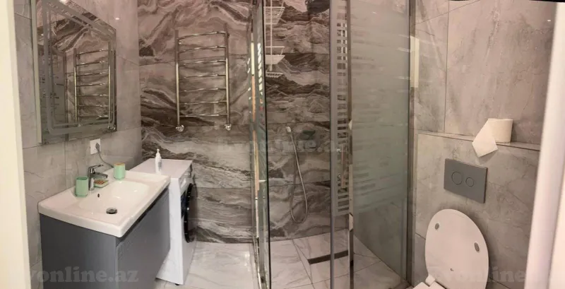 Kirayə verilir 2 otaqlı Mənzil Yeni tikili 55 m² Nəsimi r. - şəkil 10