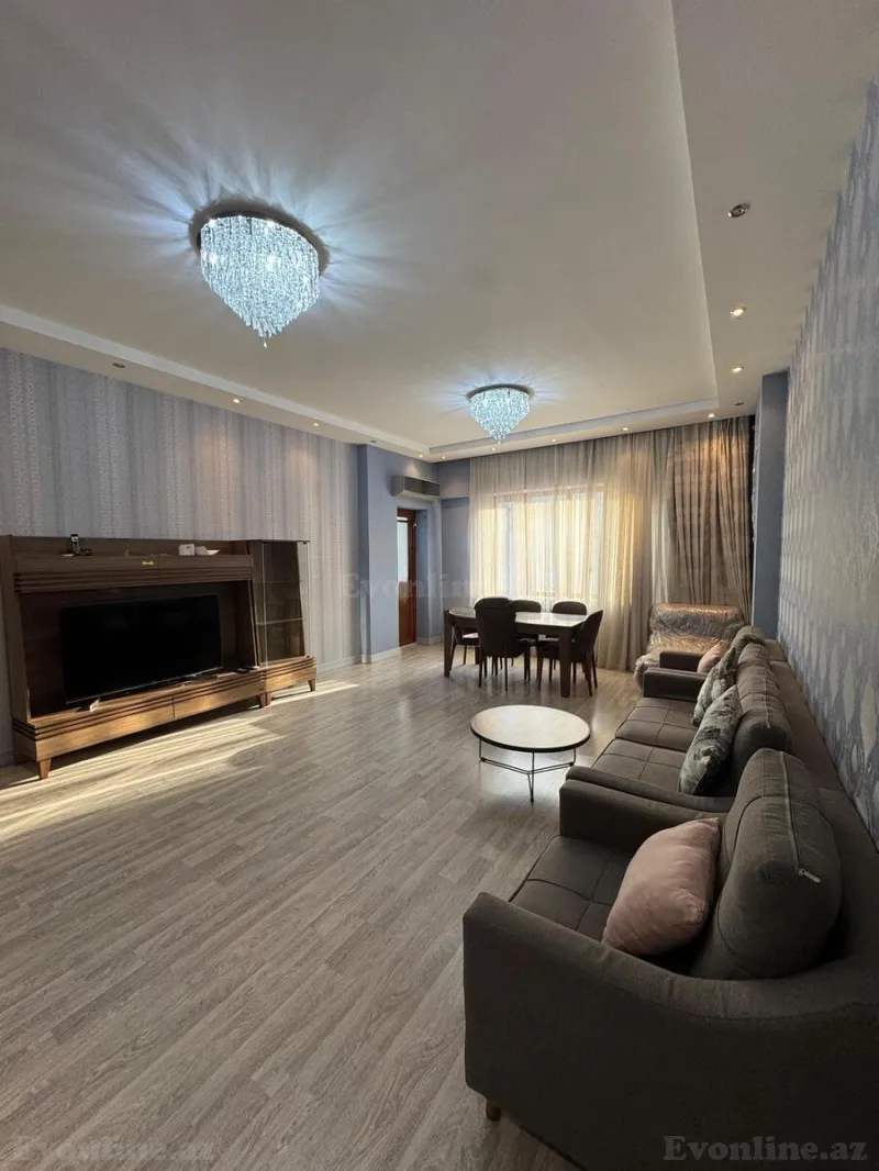 Kirayə verilir 3 otaqlı Mənzil Yeni tikili 127 m² Nərimanov r. - şəkil 2