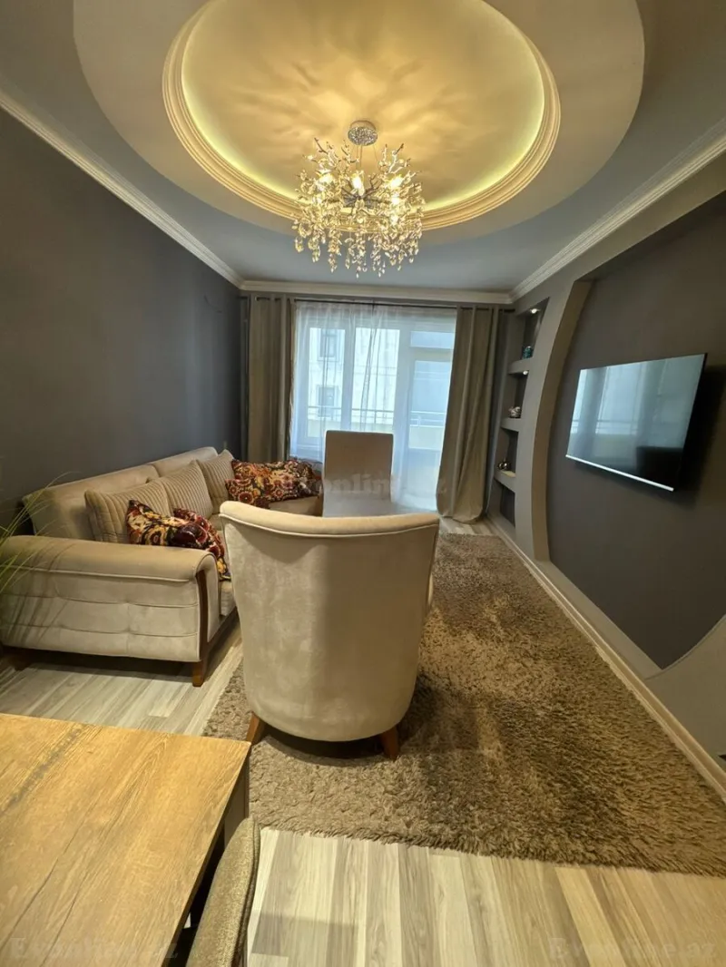 Kirayə verilir 2 otaqlı Mənzil Yeni tikili 60 m² Nəsimi r. - şəkil 3
