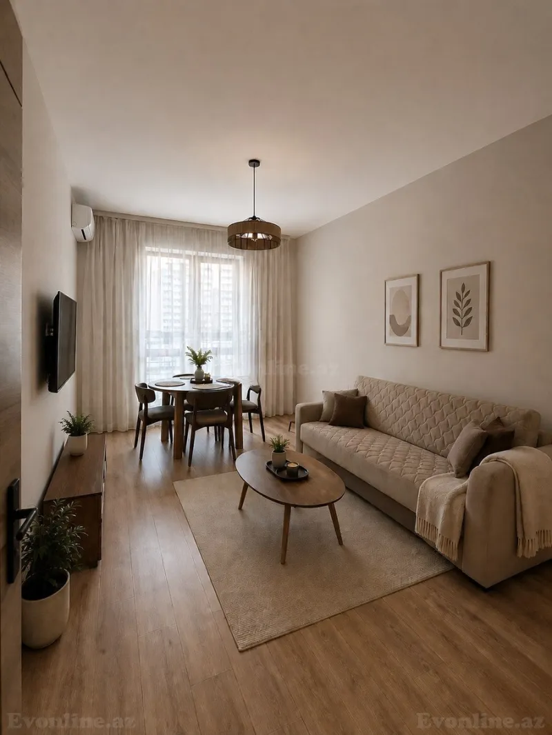 Kirayə verilir 2 otaqlı Mənzil Yeni tikili 56 m² Nəsimi r.