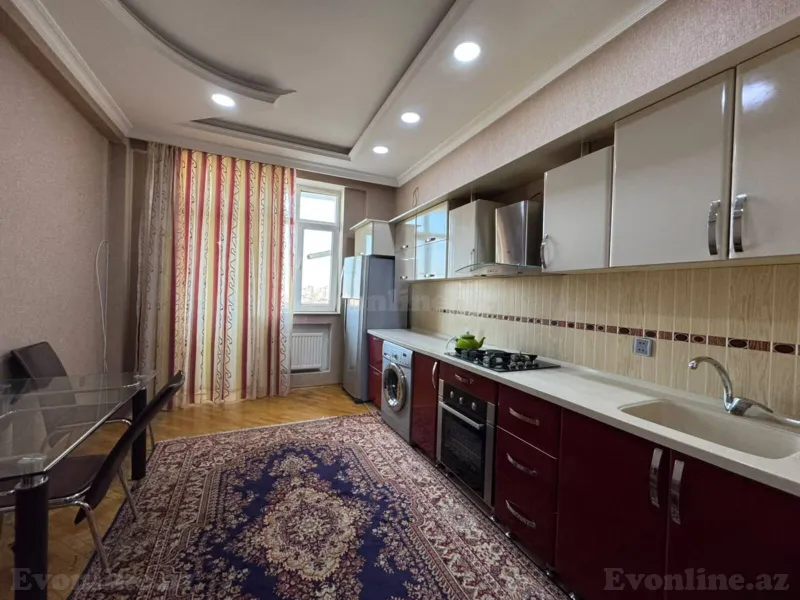 Kirayə verilir 3 otaqlı Mənzil Yeni tikili 115 m² Nərimanov r. - şəkil 3