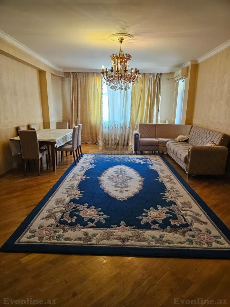 Kirayə verilir 3 otaqlı Mənzil Yeni tikili 140 m² Nəsimi r. - şəkil 2