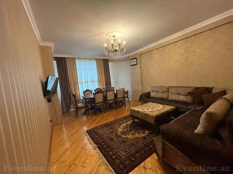 Satılır 3 otaqlı Mənzil Yeni tikili 96 m² İnşaatçılar m. - şəkil 2