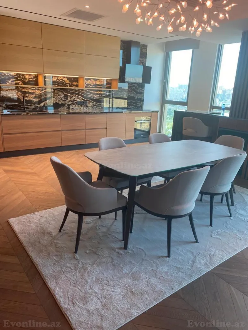Kirayə verilir 3 otaqlı Mənzil Yeni tikili 200 m² Nəsimi r. - şəkil 2