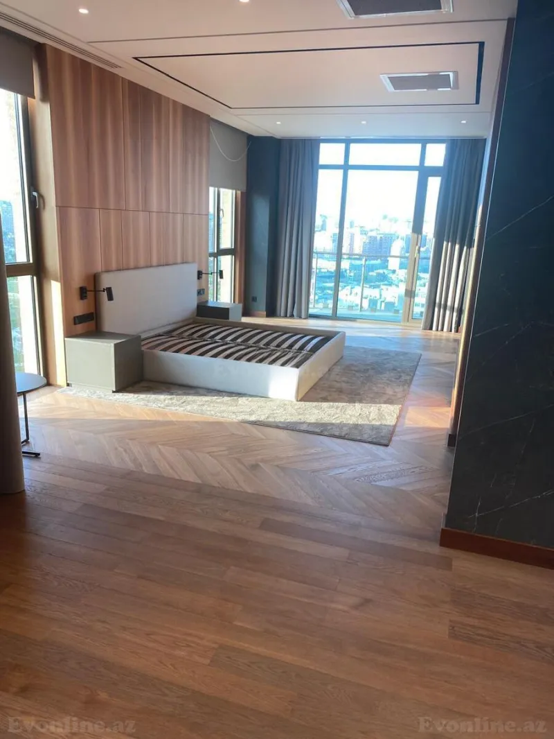 Kirayə verilir 3 otaqlı Mənzil Yeni tikili 200 m² Nəsimi r. - şəkil 9