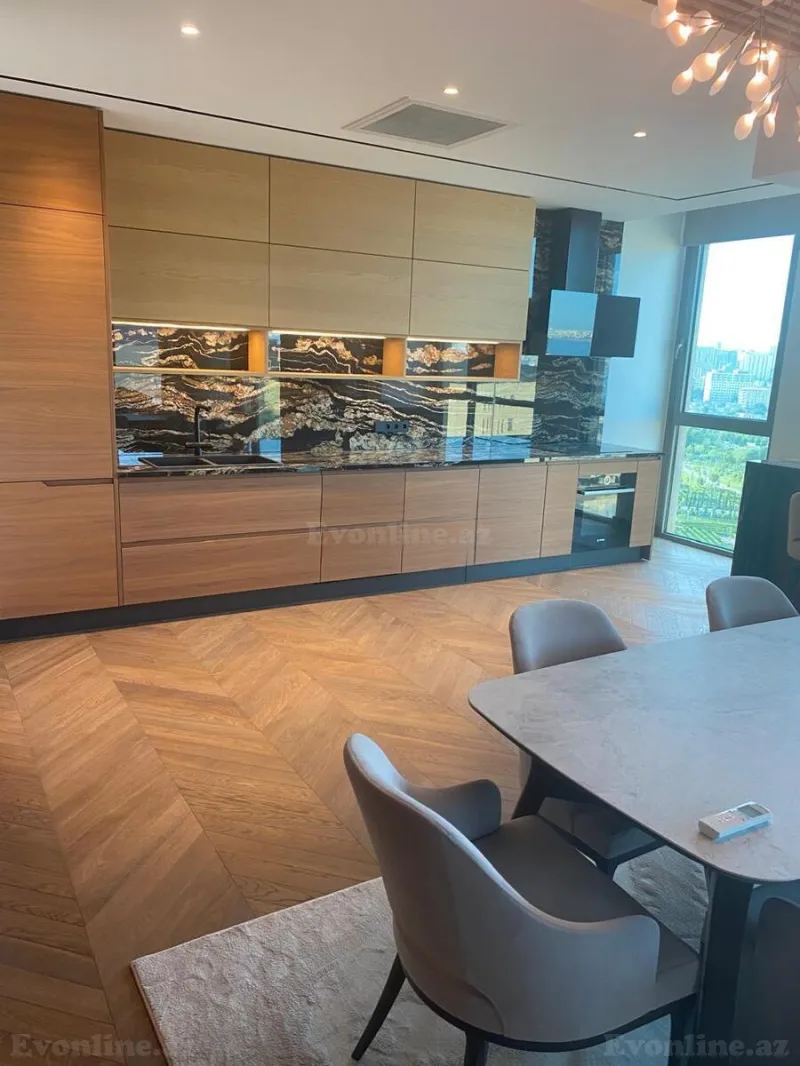 Kirayə verilir 3 otaqlı Mənzil Yeni tikili 200 m² Nəsimi r. - şəkil 12
