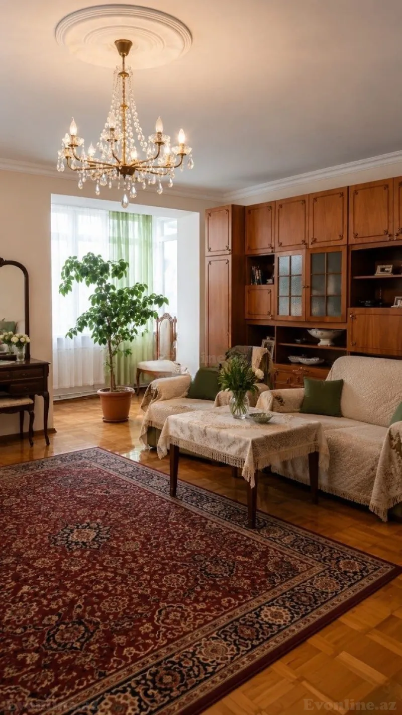 Satılır 5 otaqlı Mənzil Köhnə tikili 120 m² Əhmədli m. - şəkil 2