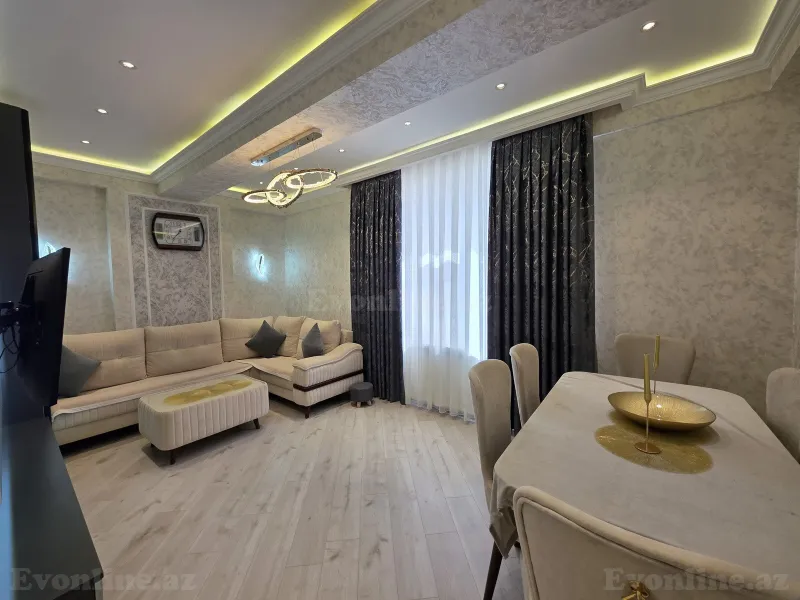 Satılır 3 otaqlı Mənzil Yeni tikili 91 m² Həzi Aslanov m. - şəkil 2