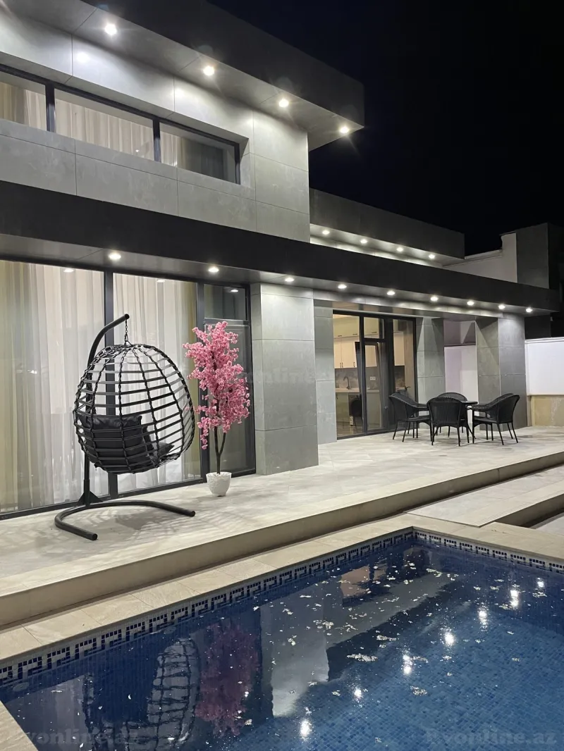 Kirayə verilir 4 otaqlı Həyət evi 350 m² Xəzər r. - şəkil 12
