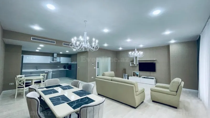 Kirayə verilir 3 otaqlı Mənzil Yeni tikili 190 m² Səbail r. - şəkil 3