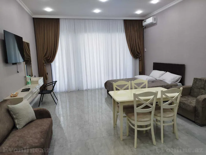 Kirayə verilir 1 otaqlı Mənzil Yeni tikili 60 m² Sabunçu r. - şəkil 2
