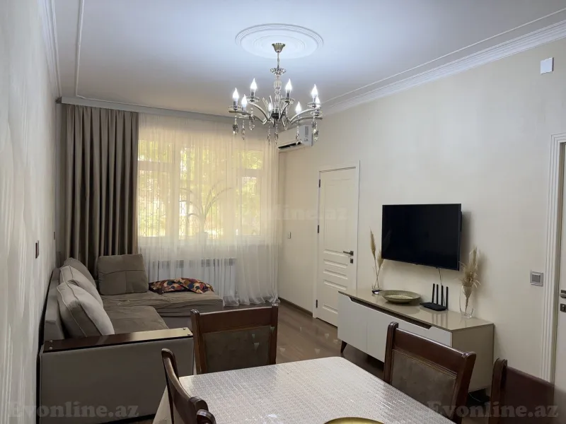 Satılır 2 otaqlı Mənzil Köhnə tikili 55 m² Memar Əcəmi m. - şəkil 2