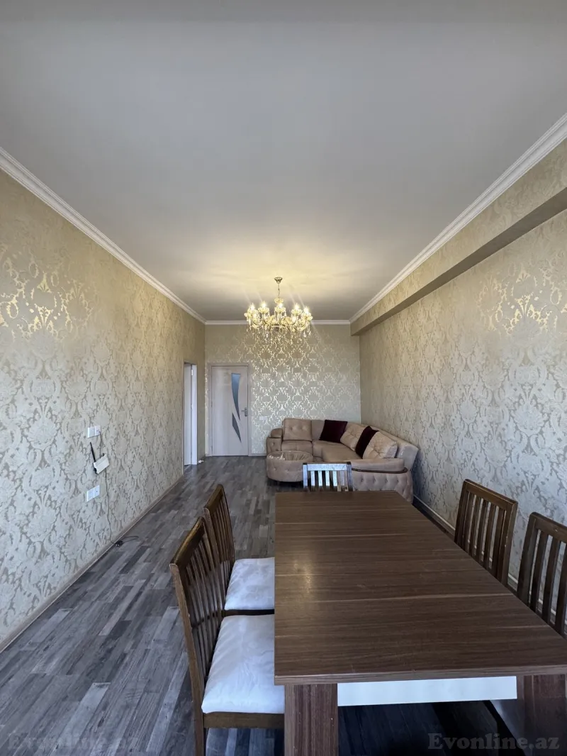 Kirayə verilir 3 otaqlı Mənzil Yeni tikili 100 m² Nəsimi r. - şəkil 2