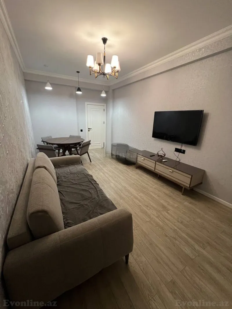 Kirayə verilir 2 otaqlı Mənzil Yeni tikili 87 m² Nərimanov r. - şəkil 2