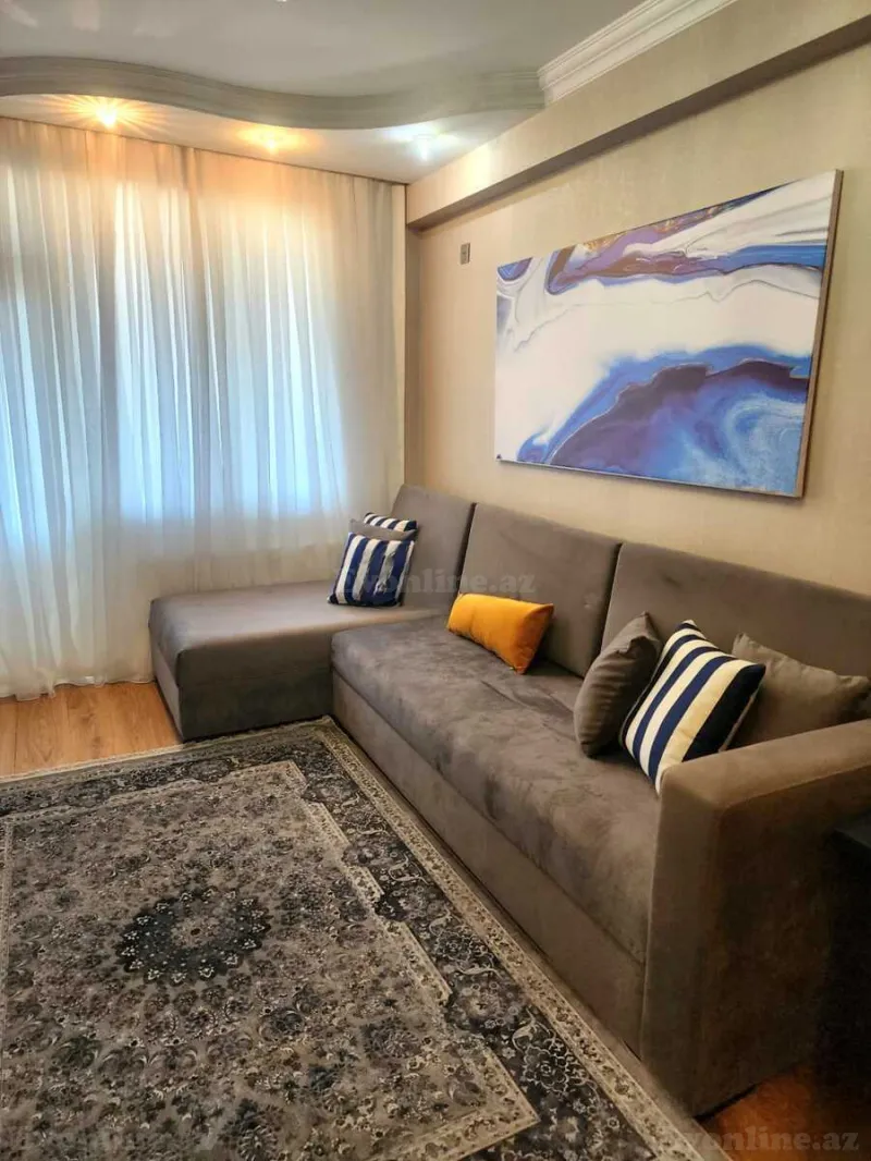 Kirayə verilir 3 otaqlı Mənzil Yeni tikili 120 m² Bakmil m. - şəkil 3