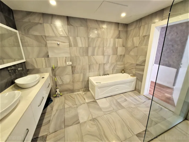 Kirayə verilir 4 otaqlı Mənzil Yeni tikili 370 m² Nəsimi r. - şəkil 8
