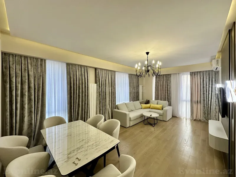 Kirayə verilir 3 otaqlı Mənzil Yeni tikili 110 m² Bakmil m. - şəkil 5