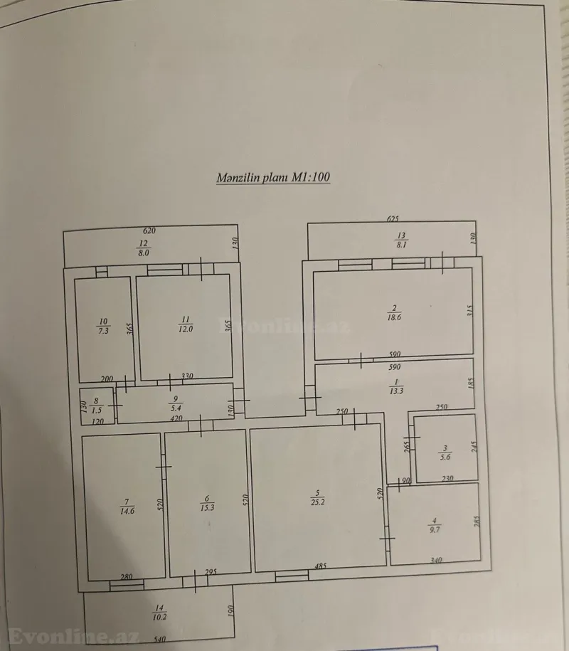 Kirayə verilir 5 otaqlı Mənzil Köhnə tikili 175 m² Nərimanov r. - şəkil 6
