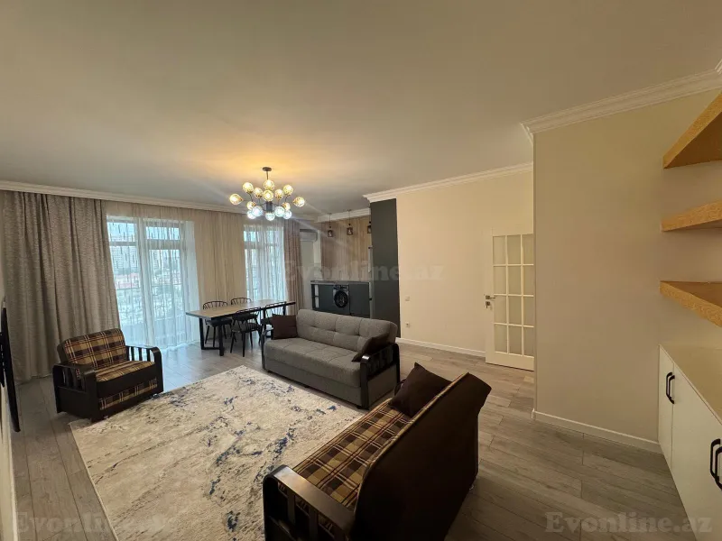 Kirayə verilir 3 otaqlı Mənzil Yeni tikili 110 m² 8 Noyabr m. - şəkil 2