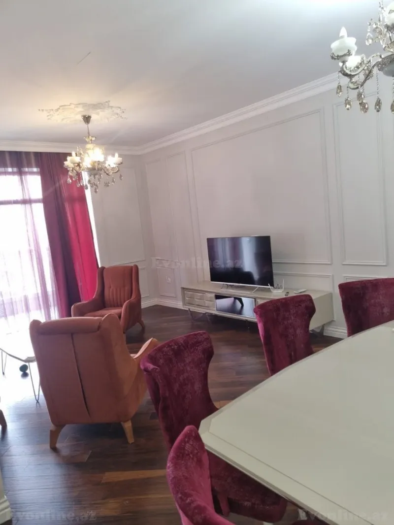 Kirayə verilir 3 otaqlı Mənzil Yeni tikili 150 m² 8 Noyabr m. - şəkil 2