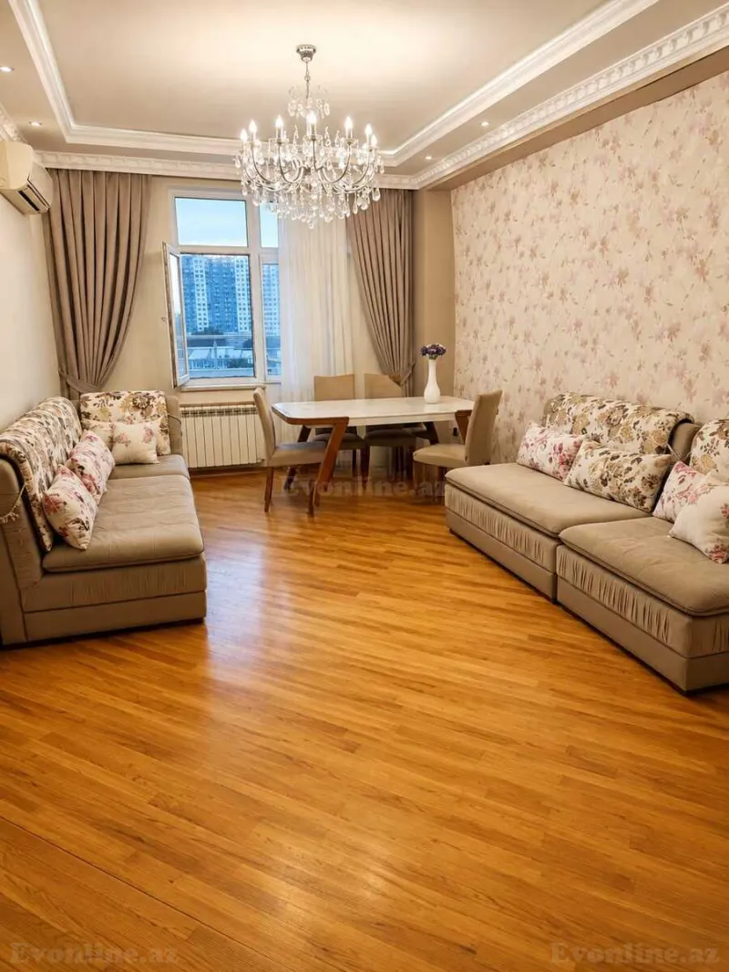 Kirayə verilir 3 otaqlı Mənzil Yeni tikili 120 m² Memar Əcəmi m. - şəkil 2