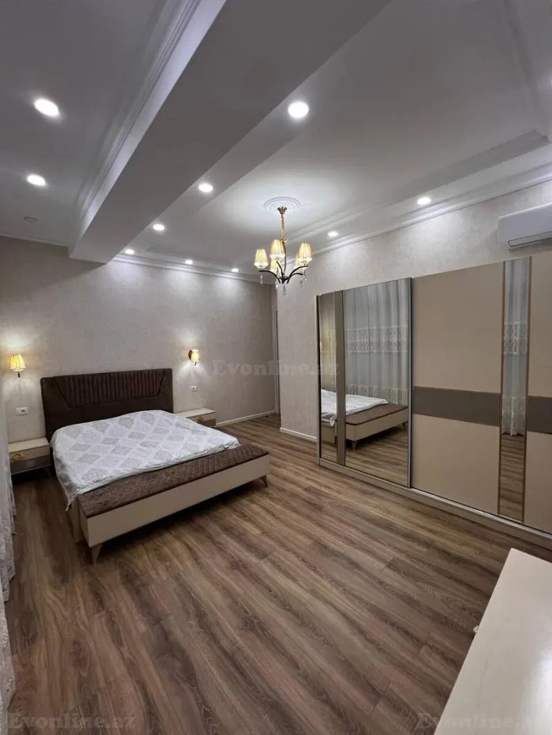 Kirayə verilir 3 otaqlı Mənzil Yeni tikili 130 m² Nərimanov r. - şəkil 3