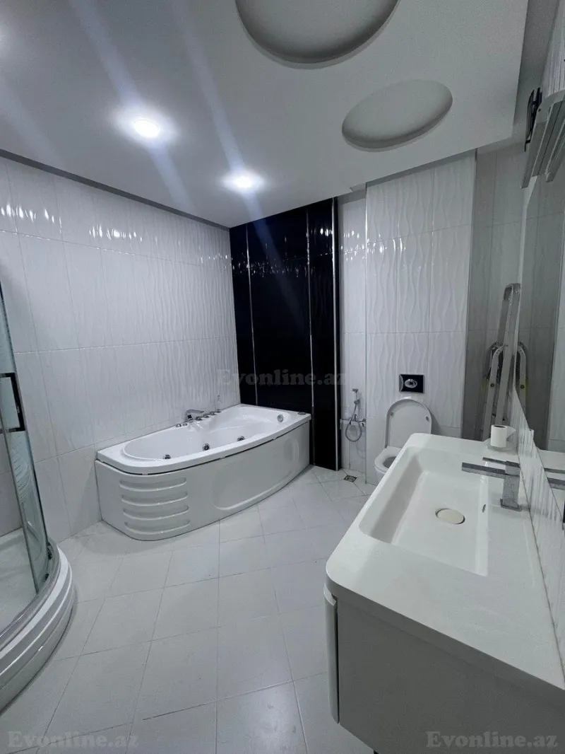 Kirayə verilir 3 otaqlı Mənzil Yeni tikili 130 m² Nəsimi r. - şəkil 9