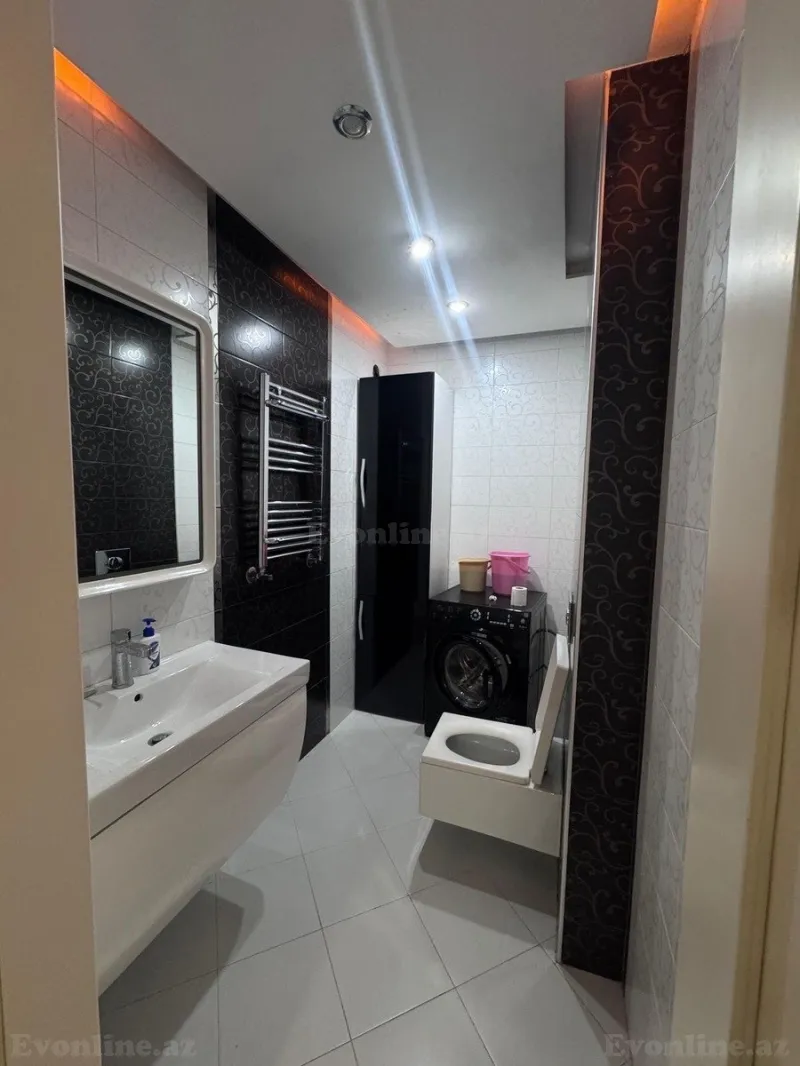Kirayə verilir 3 otaqlı Mənzil Yeni tikili 130 m² Nəsimi r. - şəkil 18