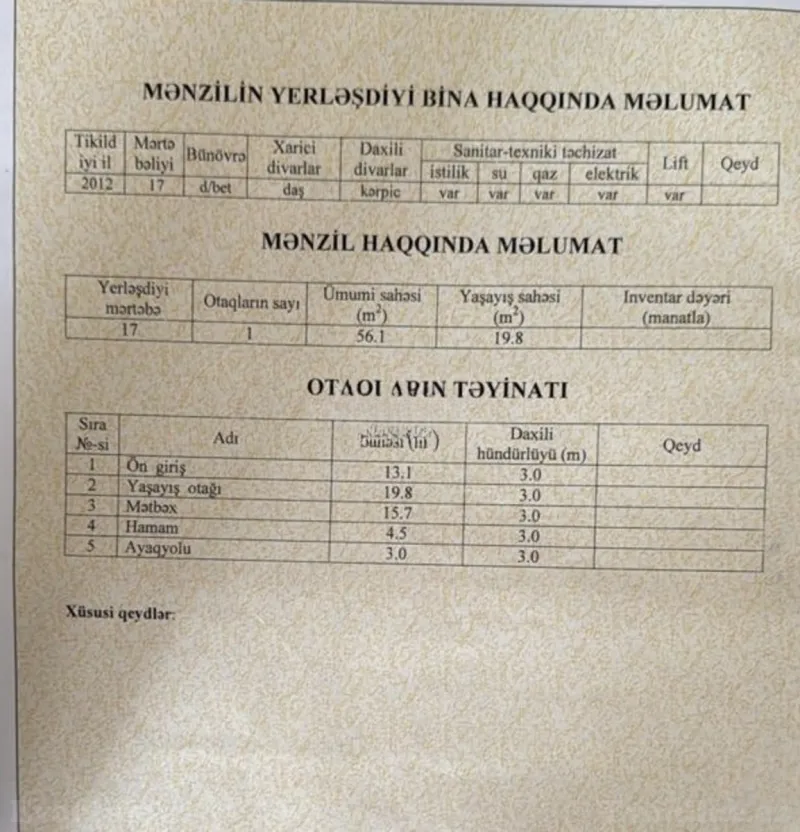 Satılır 2 otaqlı Mənzil Yeni tikili 62 m² Yeni Yasamal - şəkil 15
