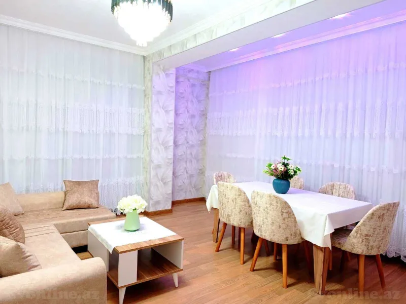 Kirayə verilir 2 otaqlı Mənzil Yeni tikili 75 m² Nərimanov r. - şəkil 3