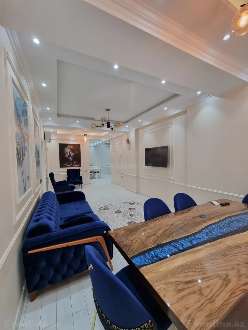 Kirayə verilir 3 otaqlı Mənzil Yeni tikili 110 m² Nərimanov r. - şəkil 3