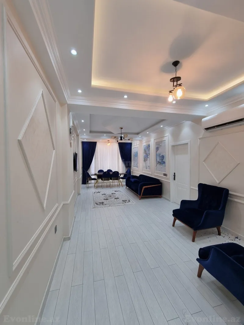 Kirayə verilir 3 otaqlı Mənzil Yeni tikili 110 m² Nərimanov r. - şəkil 6