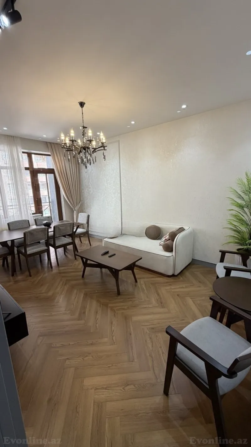 Kirayə verilir 2 otaqlı Mənzil Yeni tikili 70 m² Nərimanov r. - şəkil 2
