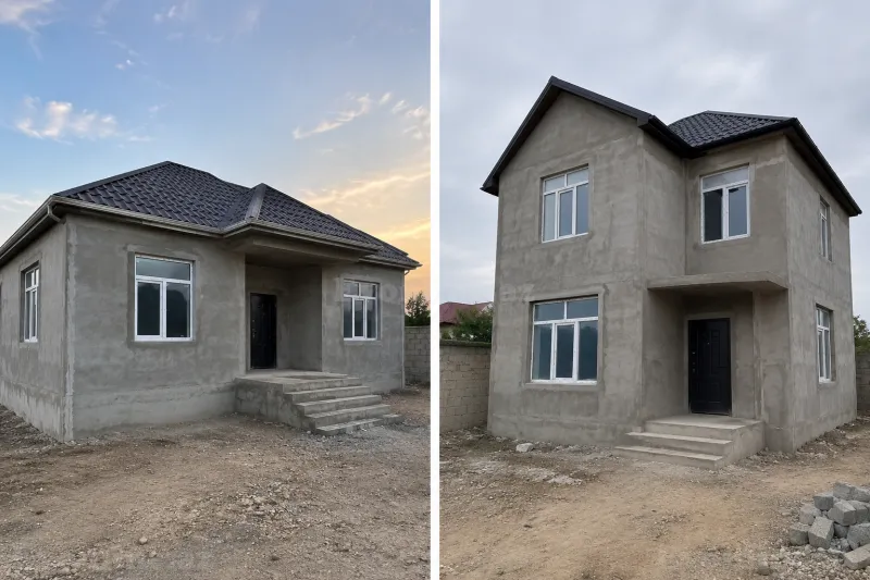 3 otaqlı Həyət evi 90 m² Əhmədli Satılır