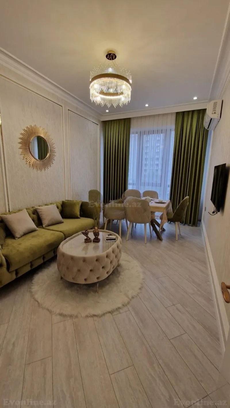Kirayə verilir 2 otaqlı Mənzil Yeni tikili 60 m² Nərimanov r.