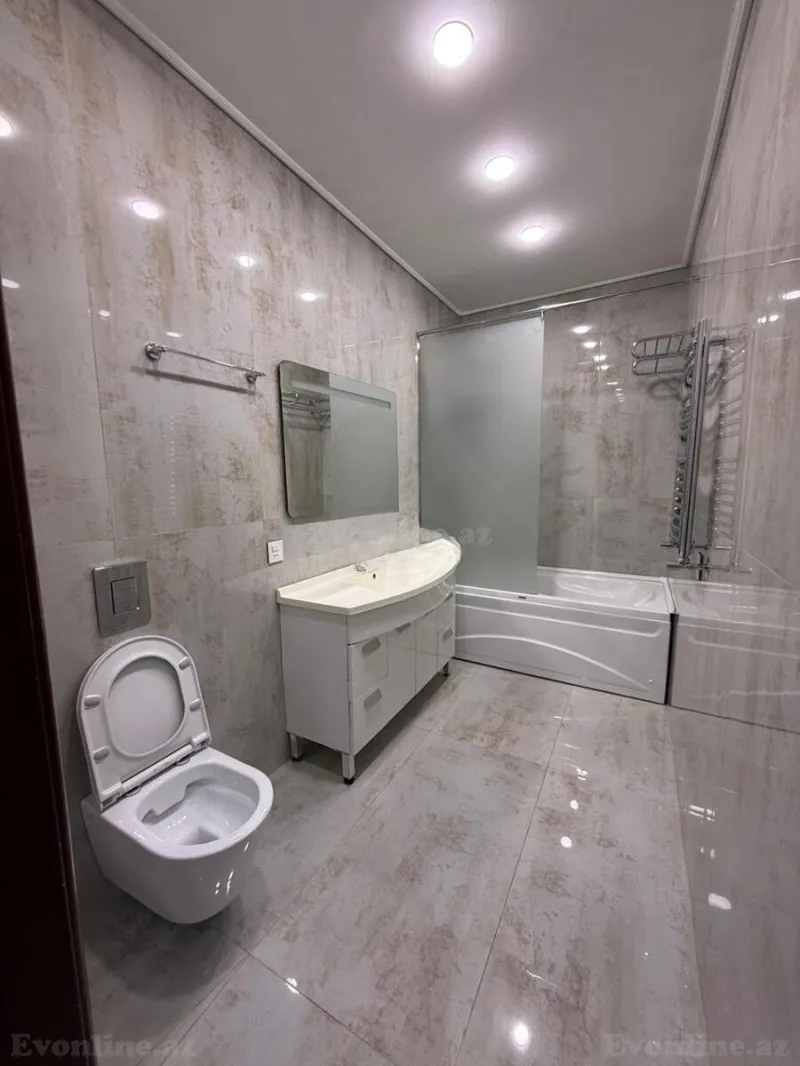Kirayə verilir 4 otaqlı Mənzil Yeni tikili 240 m² Nəsimi r. - şəkil 16