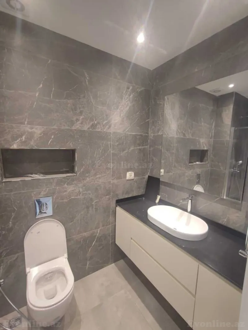 Kirayə verilir 4 otaqlı Mənzil Yeni tikili 129 m² Bakmil m. - şəkil 11