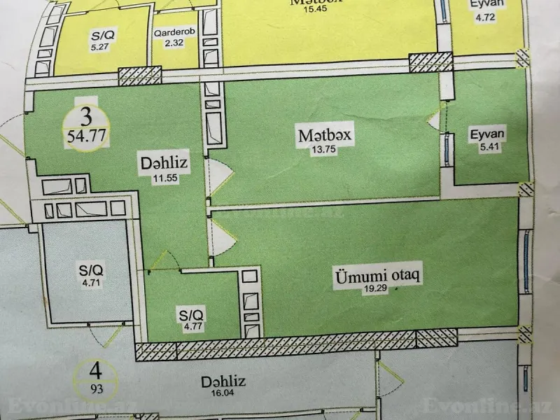 Satılır 1 otaqlı Mənzil Yeni tikili 548 m² Nərimanov r. - şəkil 14