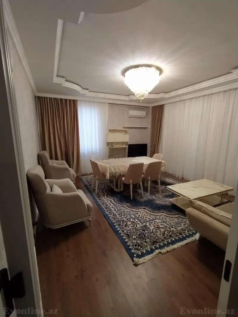 3 otaqlı Mənzil 120 m² Qara Qarayev m. Kirayə verilir