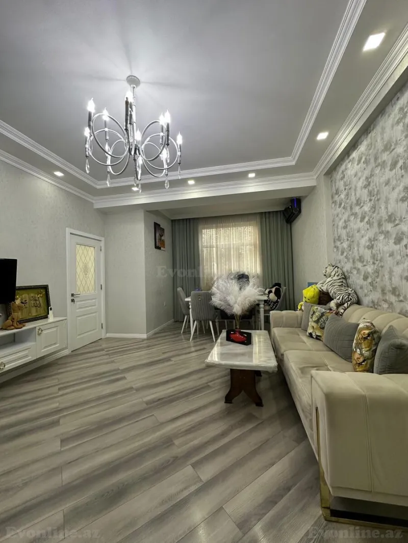 Satılır 3 otaqlı Mənzil Yeni tikili 91 m² Həzi Aslanov m. - şəkil 3