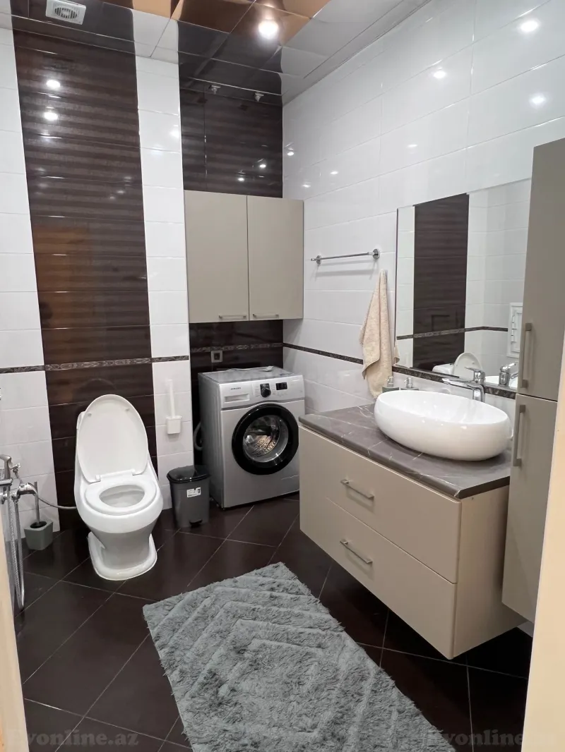 Kirayə verilir 3 otaqlı Mənzil Yeni tikili 170 m² N.Nərimanov pr. - şəkil 12