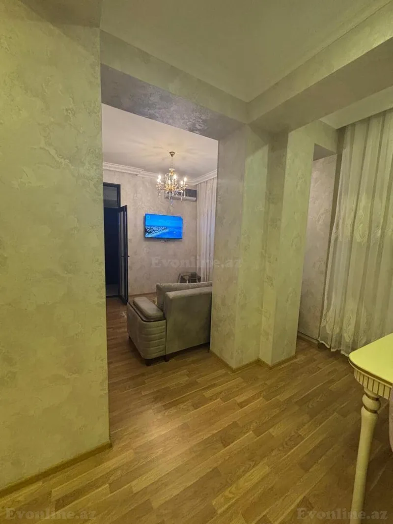 Kirayə verilir 2 otaqlı Mənzil Yeni tikili 85 m² Nəsimi r. - şəkil 3
