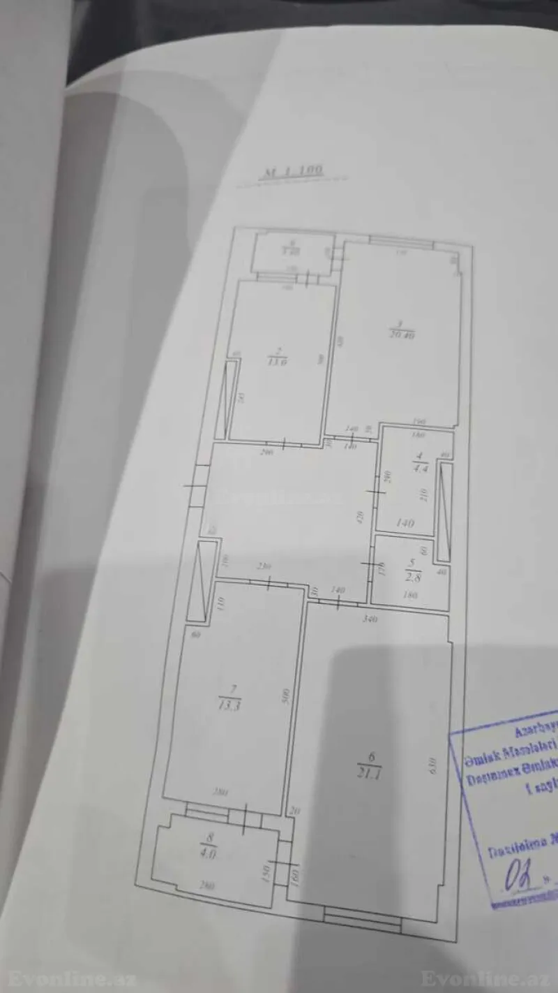 Satılır 3 otaqlı Mənzil Yeni tikili 111 m² Həzi Aslanov m. - şəkil 16